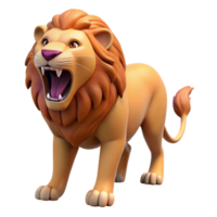 sumptuous romantic retro Lion roaring with open mouth NO BACKGROUND with Transparent Background. genuine png