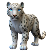 wonderful notable Snow leopard NO BACKGROUND with Transparent Background. png