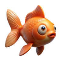 nostalgic picturesque Goldfish NO BACKGROUND with Transparent Background. crisp png