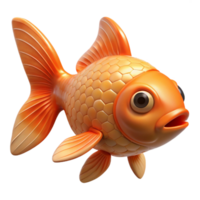 mesmerizing dramatic modern Goldfish NO BACKGROUND with Transparent Background. expertly shot png