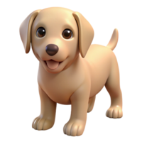wonderful futuristic Labrador Retriever puppy NO BACKGROUND with Transparent Background. handcrafted png
