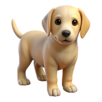 nostalgic dazzling Labrador Retriever puppy NO BACKGROUND with Transparent Background. 4K png