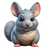 mesmerizing baroque Chinchilla NO BACKGROUND with Transparent Background. luxury png