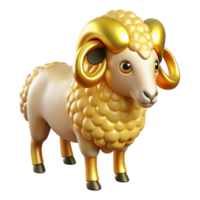 magnificent mysterious mid-century Golden Fleece, Greek mythology, ram's fleece, NO BACKGROUND with Transparent Background. handcrafted png