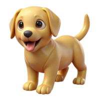 wonderful unforgettable A playful golden retriever puppy. NO BACKGROUND with Transparent Background. png