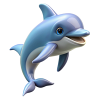 nostalgic hypnotic A playful bottlenose dolphin leaping. NO BACKGROUND with Transparent Background. handcrafted png