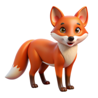 mysterious fascinating A cunning red fox, alert expression. NO BACKGROUND with Transparent Background. impeccable png