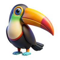 sought-after rustic A colorful toucan with a large beak. NO BACKGROUND with Transparent Background. premium png