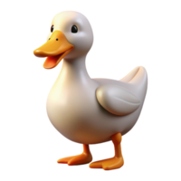 pristine energetic nordic A duck quacking. NO BACKGROUND with Transparent Background. perfect clarity png
