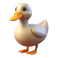 immaculate minimalist A duck quacking. NO BACKGROUND with Transparent Background. premium png