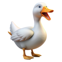 intense spectacular A goose honking. NO BACKGROUND with Transparent Background. authentic png