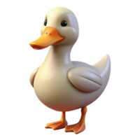 inspired modern A duck quacking. NO BACKGROUND with Transparent Background. professional png