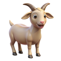 stunning intense rustic A goat bleating. NO BACKGROUND with Transparent Background. genuine png
