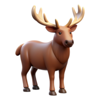 radiant intense nordic A moose with large antlers. NO BACKGROUND with Transparent Background. ultra HD png