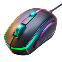 hipnótico romântico renascimento jogos rato com rgb iluminação não fundo com transparente fundo. habilmente tiro png