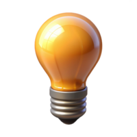 mysterious stunning Smart lightbulb emitting warm light NO BACKGROUND with Transparent Background. top-tier png