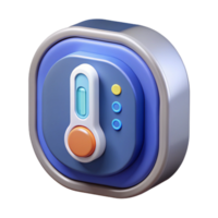 impressive memorable Smart thermostat with temperature display NO BACKGROUND with Transparent Background. png