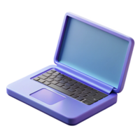 fascinating nostalgic creative Laptop computer with open lid NO BACKGROUND with Transparent Background. museum quality png