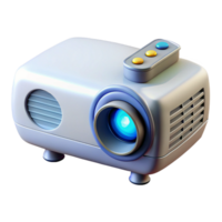 rare elegant Projector with remote control NO BACKGROUND with Transparent Background. studio quality png