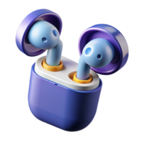 magnificent joyful industrial Wireless earbuds with touch controls NO BACKGROUND with Transparent Background. impeccable png