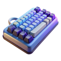mysterious glorious Gaming keyboard with mechanical switches NO BACKGROUND with Transparent Background. genuine png