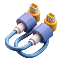 mesmerizing memorable Data cable with multiple connectors NO BACKGROUND with Transparent Background. png