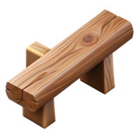 signature art deco Wooden beam, rustic, NO BACKGROUND with Transparent Background. sharp png