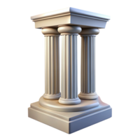 hypnotic notable Temple column, fluted, NO BACKGROUND with Transparent Background. png