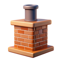 magnificent timeless Chimney stack, brick, NO BACKGROUND with Transparent Background. png