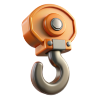 remarkable abstract Crane hook, heavy duty, NO BACKGROUND with Transparent Background. precision png