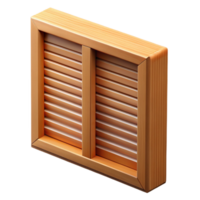 vibrant unforgettable Window shutter, wooden, louvered, NO BACKGROUND with Transparent Background. png