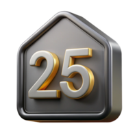 spectacular playful gothic House number plaque, modern font, NO BACKGROUND with Transparent Background. impeccable png