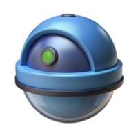 gorgeous creative Security camera, dome style, NO BACKGROUND with Transparent Background. masterfully captured png