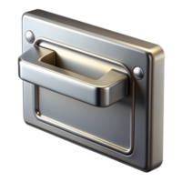 reflective impressive Mail slot, brushed steel, NO BACKGROUND with Transparent Background. impeccable png
