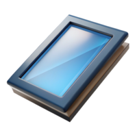 serene nostalgic vintage Skylight window, rectangular, NO BACKGROUND with Transparent Background. 4K png