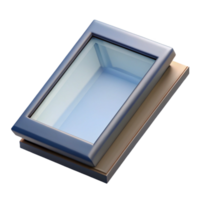 romantic exquisite Skylight window, rectangular, NO BACKGROUND with Transparent Background. expertly shot png