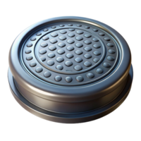 memorable organic Manhole cover, circular, iron, NO BACKGROUND with Transparent Background. high quality png
