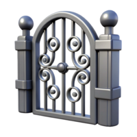 wonderful exceptional Gate latch, wrought iron, decorative, NO BACKGROUND with Transparent Background. png