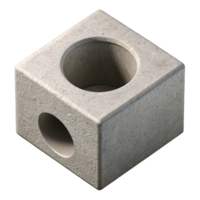 pristine peaceful surreal Concrete block, hollow core, NO BACKGROUND with Transparent Background. exclusive png