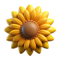 impressive memorable Close-up of sunflower head NO BACKGROUND with Transparent Background. png