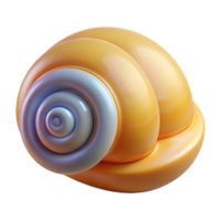mysterious enchanting Snail shell NO BACKGROUND with Transparent Background. crisp png