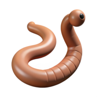 timeless industrial Earthworm NO BACKGROUND with Transparent Background. artisan png