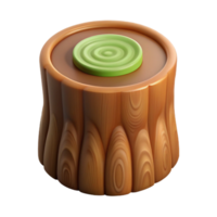 fascinating minimalist Cross-section of a tree trunk NO BACKGROUND with Transparent Background. crisp png