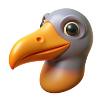 majestic dramatic minimalist Bird beak NO BACKGROUND with Transparent Background. museum quality png