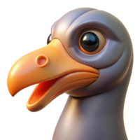 vibrant distinguished Bird beak NO BACKGROUND with Transparent Background. png