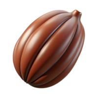 sought-after classic Cocoa bean pod NO BACKGROUND with Transparent Background. 4K png