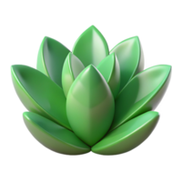 playful dazzling Succulent leaf NO BACKGROUND with Transparent Background. high quality png