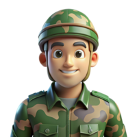 pristine modern Military soldier in camouflage, NO BACKGROUND with Transparent Background. 4K png