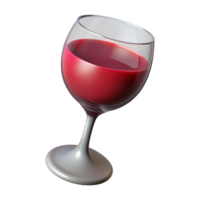 stunning passionate art deco Glass of wine, NO BACKGROUND with Transparent Background. museum quality png