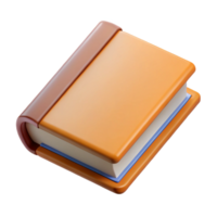 whimsical elegant Book with a blank cover, NO BACKGROUND with Transparent Background. high resolution png